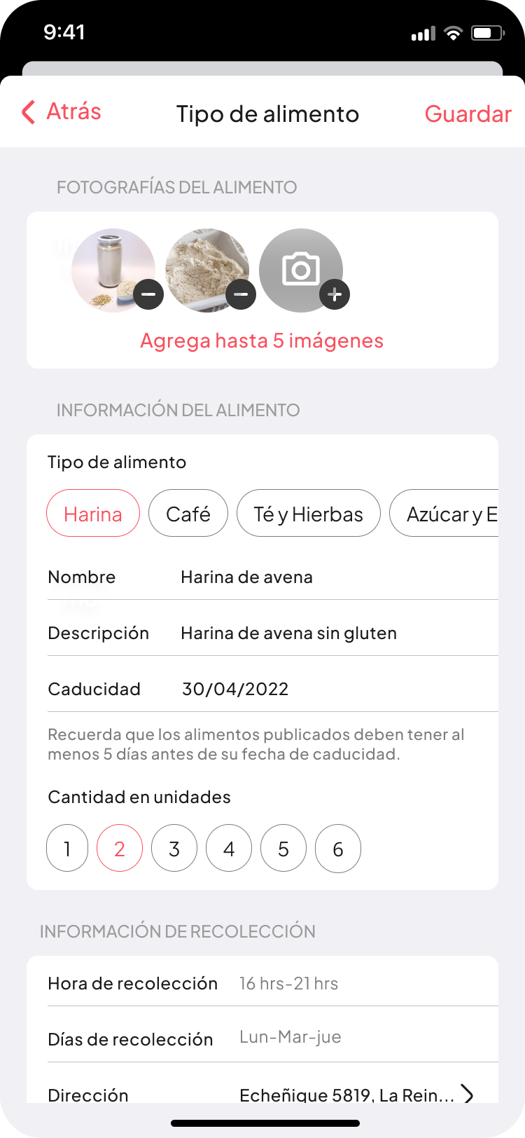 CornerPeople filled donation form